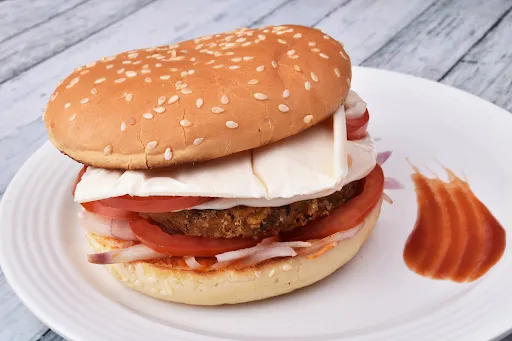 Aloo Tikki Supreme With Cheese Burger