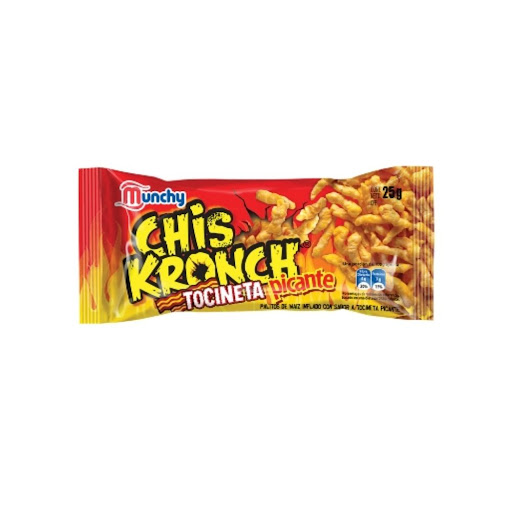 Snack Munchy Chis Kronch Tocineta Picante 25Gr  