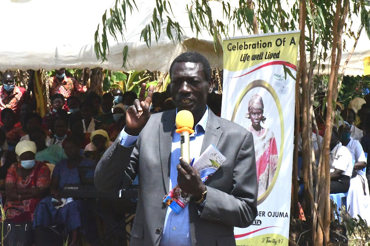 Kenya National Union of Teachers secretary general Collins Oyuu in Teso North on January 29, 2022.