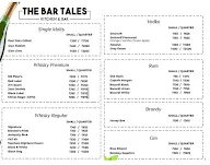 The Bar Tales menu 2