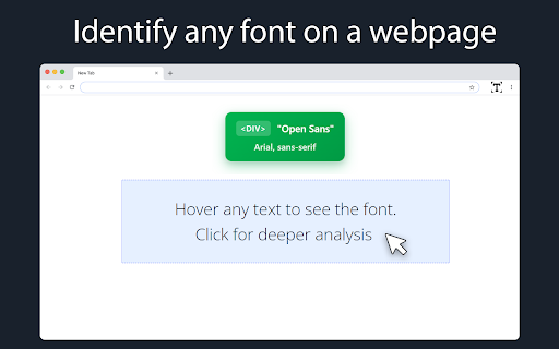 Font identifier