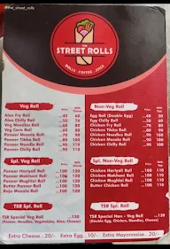 The Street Rolls menu 1