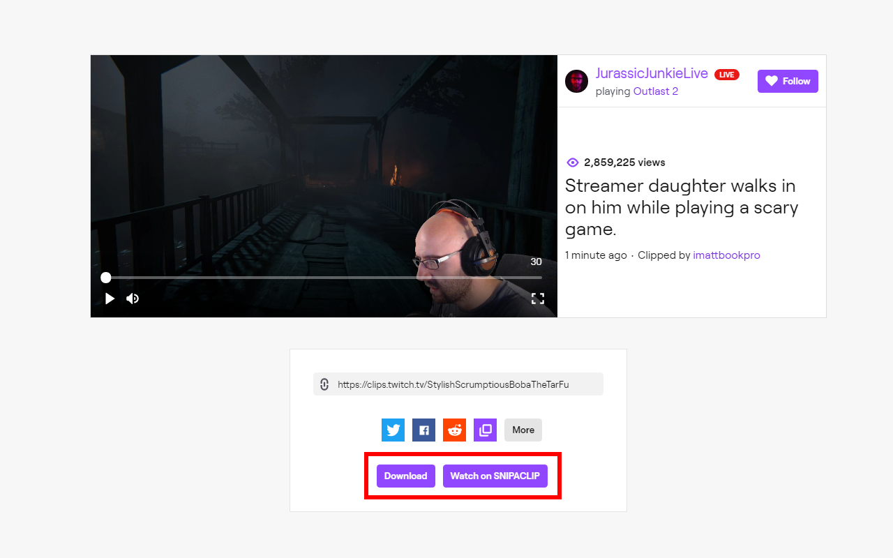 SNIPACLIP - Mange/Download Twitch Clips Preview image 2