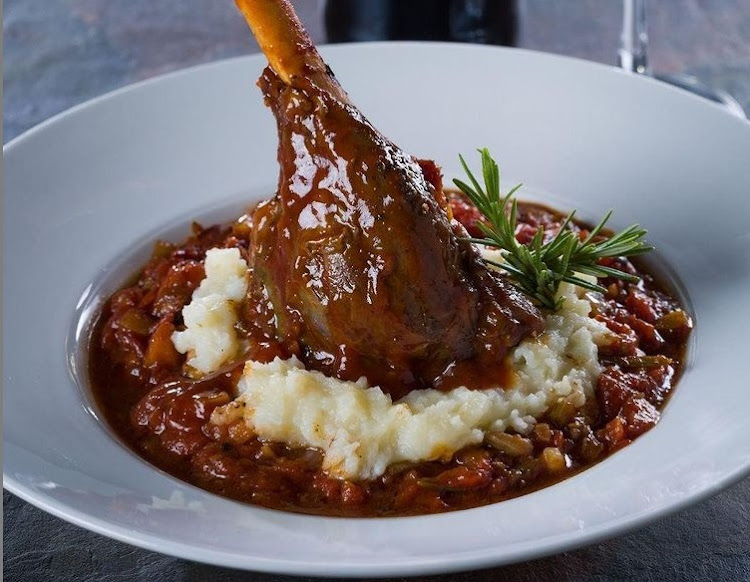 Delicious lamb shank