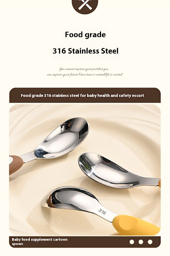 Title 14, Cartoon Good-Looking Baby Food 316 Stainless St...