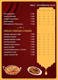 Hotel Sitara Grand menu 8