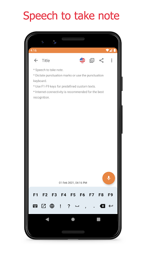 Screenshot SNotes: Speech To Text