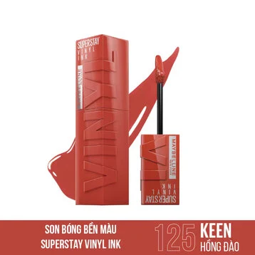 Son Bóng Maybelline 125 Keen - Hồng Đào Đất 4.2ml
Superstay Vinyl Ink #125 Keen