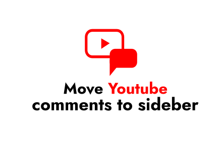 Move Youtube comments to sidebar small promo image