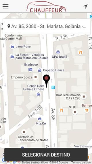 Android application Chauffeur screenshort