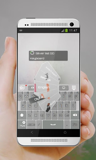 免費下載個人化APP|シルバーリスト GO Keyboard app開箱文|APP開箱王