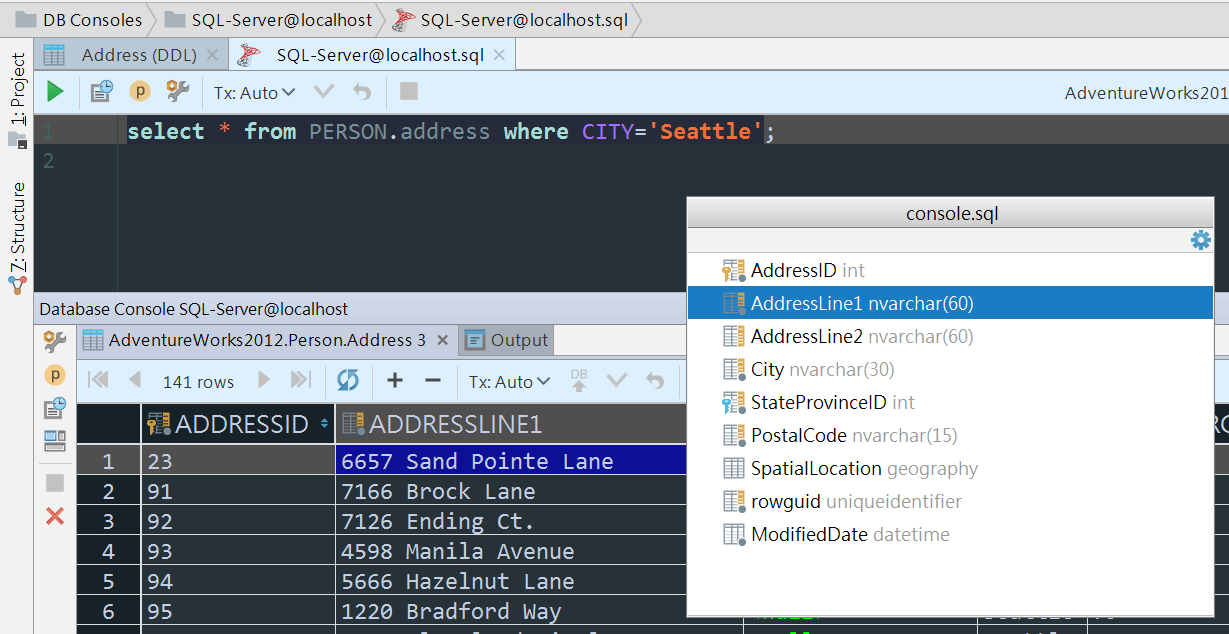 schema Ctrl F12