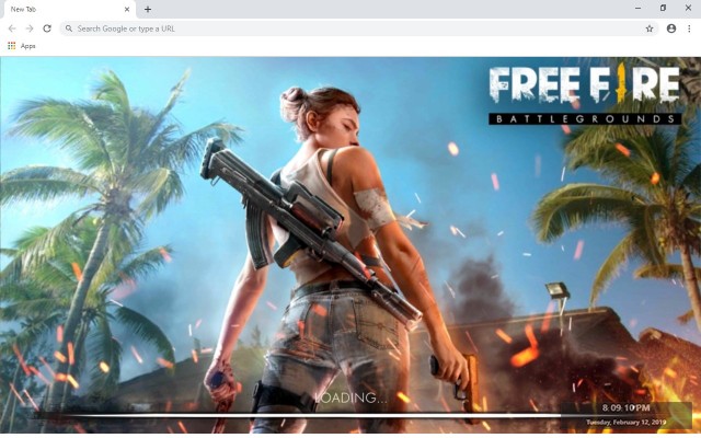 Garena Free Fire New Tab Theme Preview image 1