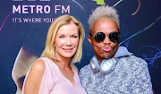 Somizi hangs out with Brooke Logan. 