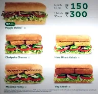 Subway menu 3