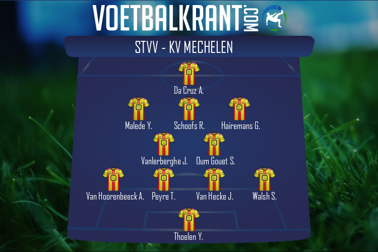 Opstelling KV Mechelen | STVV - KV Mechelen (27/08/2022)