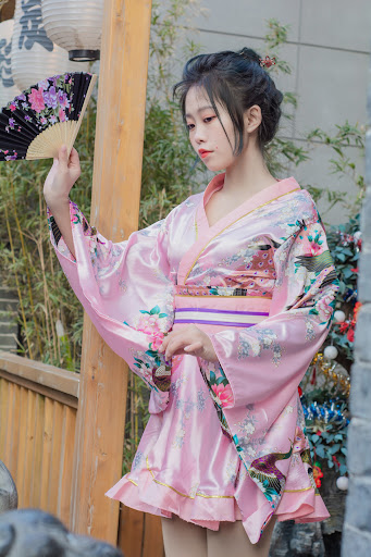Title 14, Japanese Formal Wear Womens Peacock Kimono Sta...