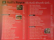 Roll's Royce menu 2