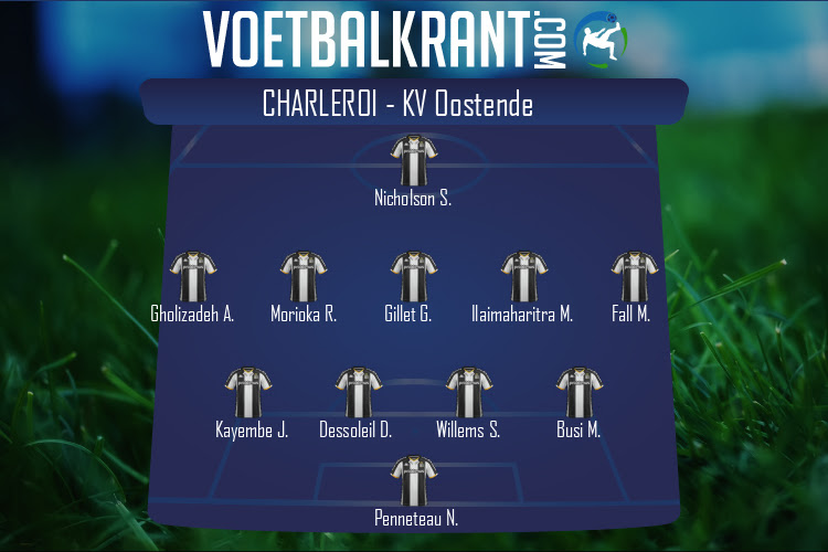 Opstelling Charleroi | Charleroi - KV Oostende (15/08/2020)