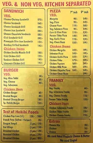 Habibi Foods menu 1