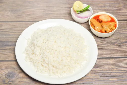 Steamed Rice With Chicken Curry [2 Pieces]