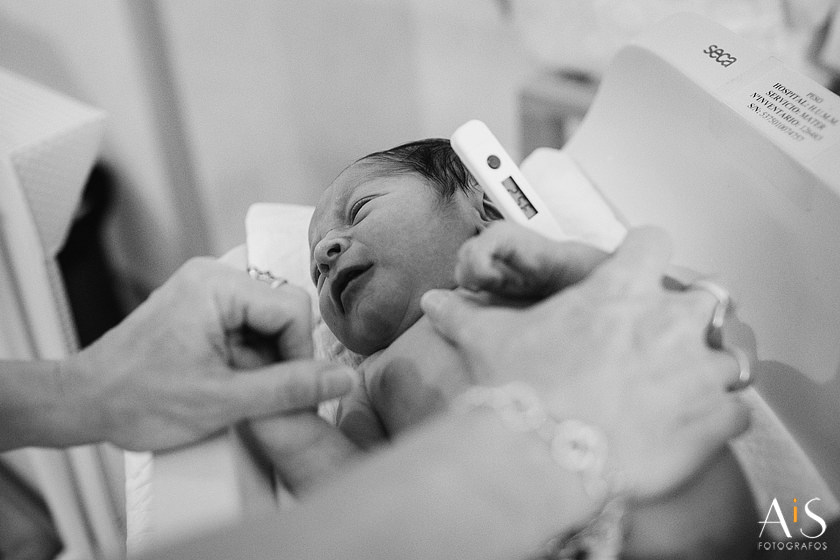 Newborn, fotos de bebe en hospital