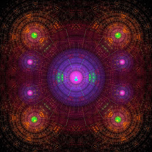 Photo: Church Window - Flame4 fractal made in Fractal Architect 3D. Designed by God the mathematician!