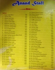 Anand Stall menu 3