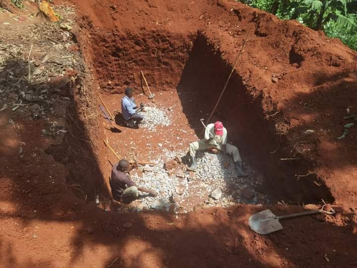 The burial site for the five family members who died in a tragic road accident.