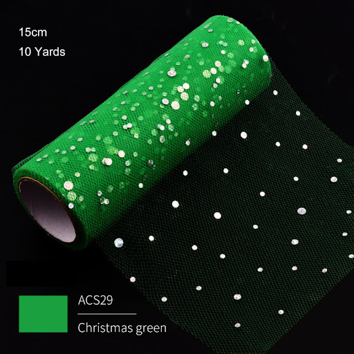 Title 8, Sequined Net Yarn Small Dot Gauze Scarf, a ligh...