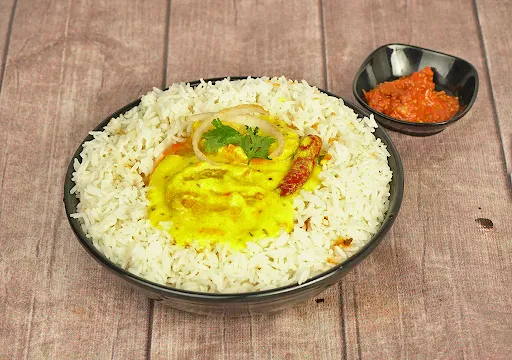 Kadhi Pakora Rice Bowl