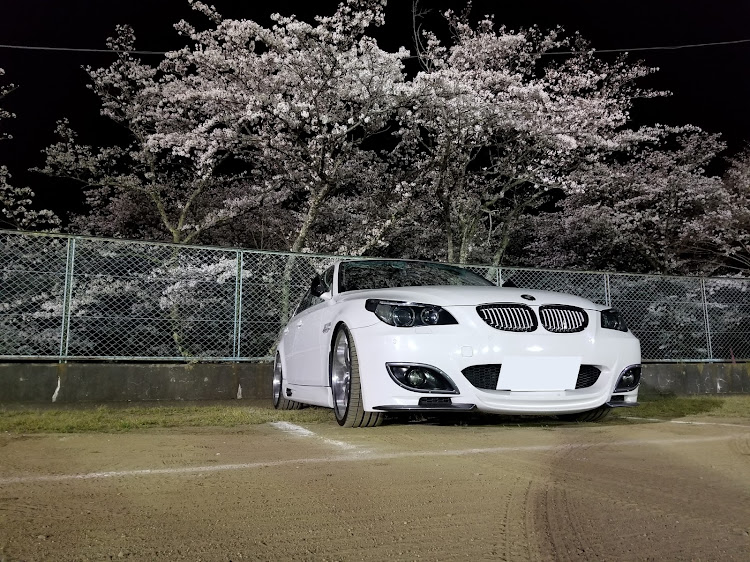 5シリーズ セダンのドライブ・夜桜・桜とコラボ・懐かしの車に関するカスタム事例の投稿画像3枚目