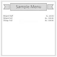 Baby Bhai Veg Biryani menu 1