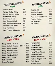 100° Kitchen menu 1