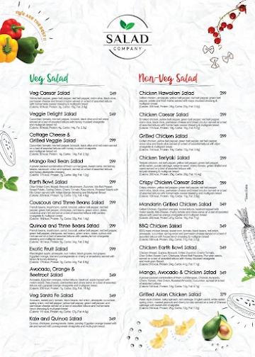 Salad Company menu 