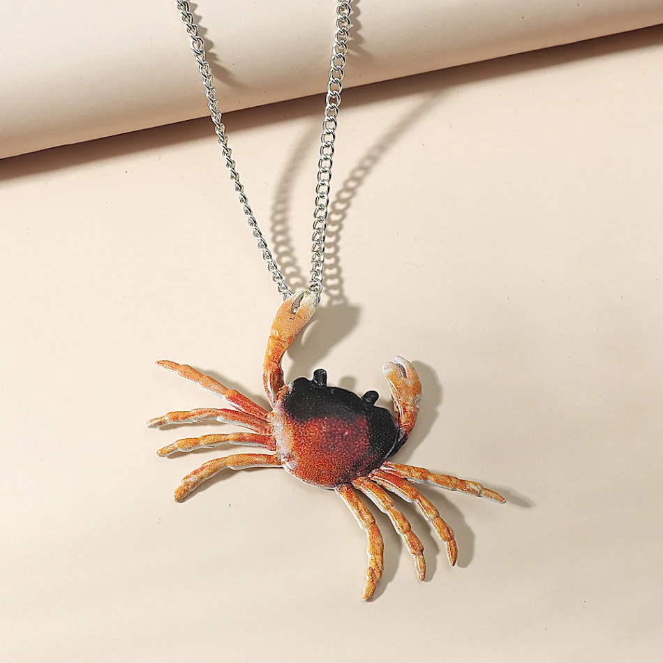 Gepersonaliseerde Krab Oorbel Ketting Set
