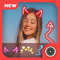 Neon Horns Devil Photo Editor  Neon Devil Crown