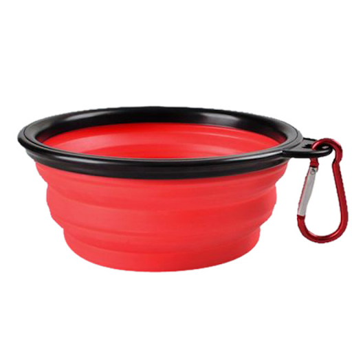 350ML/1000ML Foldable Silicone Pet Bowl Portable Puppy Food Container Collapsible Feeder for Outdoor Camping Dog Accesso