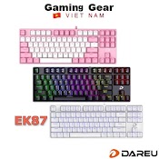 [Mã Elmall5 Giảm 5% Đơn 300K] Bàn Phím Cơ Dareu Ek87 Đen | Hồng | Trắng ( Blue , Brown , Red Switch )