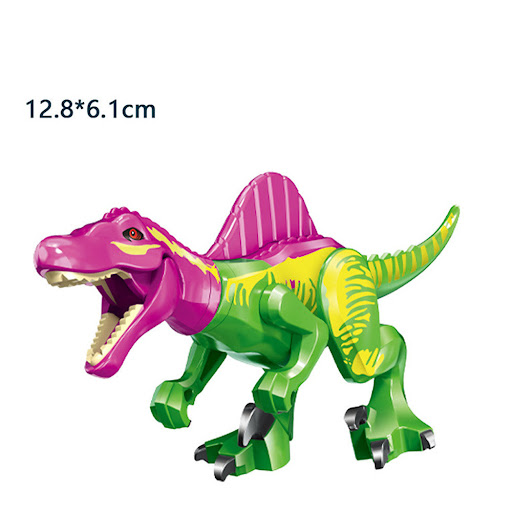 Title 2, Jurassic Dinosaur Building Blocks Assembled Edu...