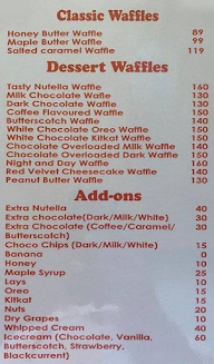 Saanvika Waffle House menu 1