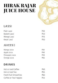 Hirak Rajar Juice House menu 1