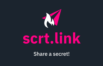 Scrt.link - Share a secret! small promo image