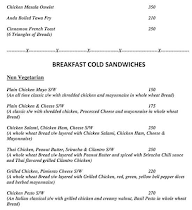 Breakfast Bistro menu 2