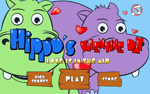 Hippo Valentine Day