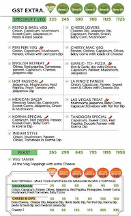 La Pino'z Pizza menu 2