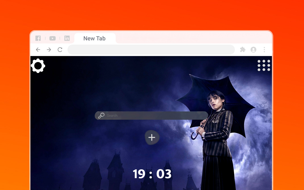 Wednesday Netflix Wallpapers New Tab Preview image 11