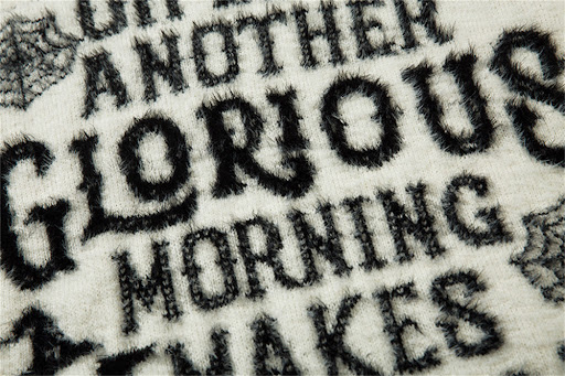 Title 8, Dark High Street Letter Jacquard Round Neck Swe...
