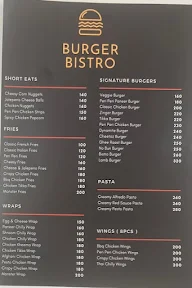 Burger Bistro menu 1