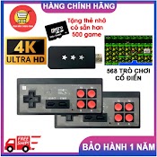 Máy Chơi Game Cầm Tay 2 Người 4 Nút Hdmi - Y2 Không Dây – 568 Trò Chơi Cổ Điển